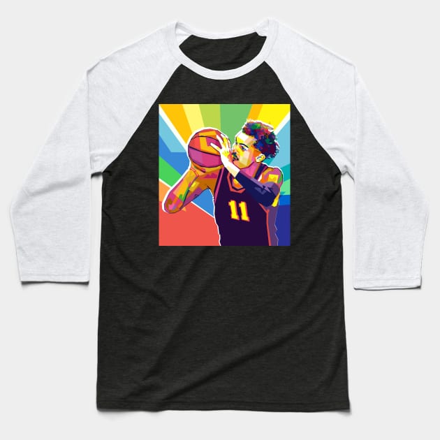 TRAE YOUNG POP ART Baseball T-Shirt by Vector Baturaja